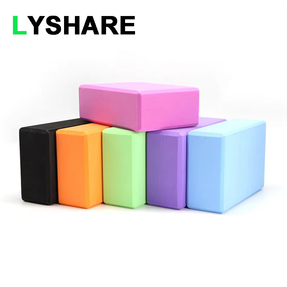 1/2Pcs Yoga Blocks EVA GYM Stability Workout Sport Foam Brick Training Exercise Fitness Tool Meditation Block Fitness Equipment