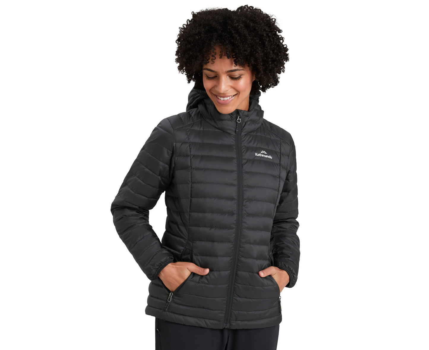 Heli Womens Hooded down Puffer 600 Fill Lightweight Winter Jacket Women'S Puffer Jacket