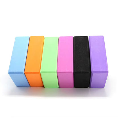 1/2Pcs Yoga Blocks EVA GYM Stability Workout Sport Foam Brick Training Exercise Fitness Tool Meditation Block Fitness Equipment